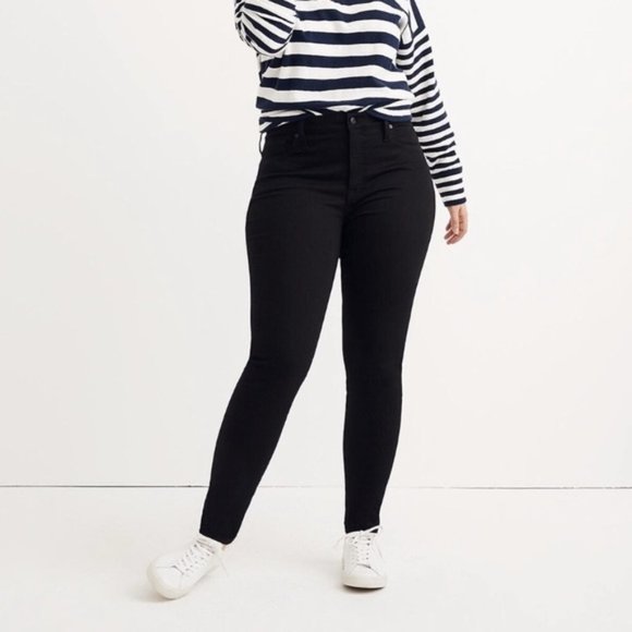 Madewell Denim - Madewell Black 9" High-Rise Skinny Jeans size 36